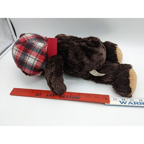 Hugfun St Jude Travis Teddy Bear Plush Stuffed Animal Toy Christmas Hat Scarf - Picture 9 of 9